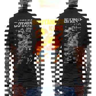 Dab Boy Bhutan Flag Pride Cool Bhutanese For Boys Kids Men's Back Print T-Shirt | Mazezy