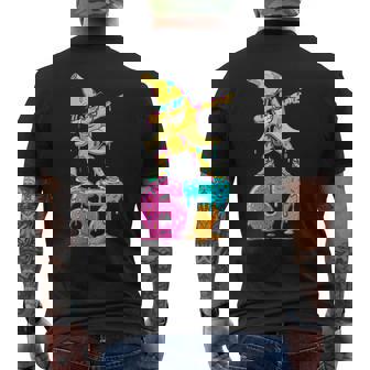 Dabbing Banana 67 Ice Cream Drip Six Seven Meme Men's Back Print T-Shirt | Mazezy