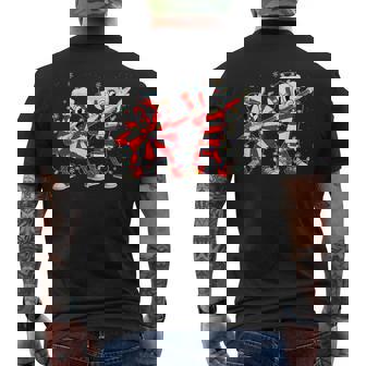 Dabbing Christmas 67 Candy Canes Santa Holiday Kids Humor Men's Back Print T-Shirt | Mazezy