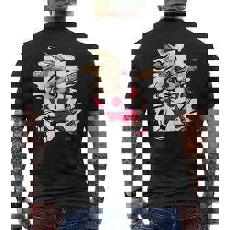 Dabbing Dog Japan サッカーファン ジャージ 日本国旗 フットボール メンズTシャツ バックプリント - Kawaiitshirt