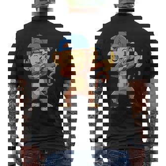 Dabbing Monkey Banana Cool Meme Dancing Animals Lovers Tank Top Men's Back Print T-Shirt | Mazezy