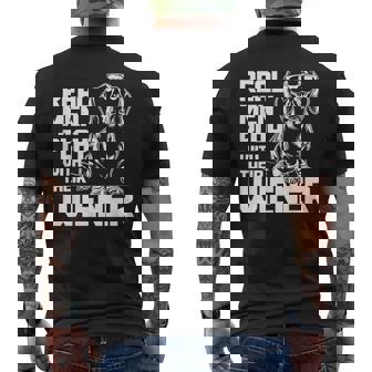 Dachshund Vienna Dog Real Play With Their Men's T-shirt Back Print - Thegiftio