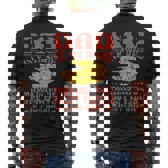 Dad Best Pizza Is My Game ピザ作り メンズTシャツ バックプリント - Kawaiitshirt