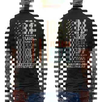 Dad Grandpa Veteran Great Grandpa Men's T-shirt Back Print | Seseable FR