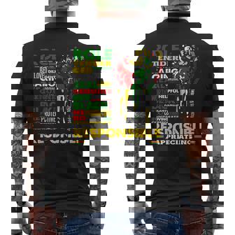 Dad Hero Role Model Empowerment Unity Men's Back Print T-Shirt | Mazezy