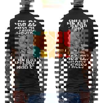 Being A Dad An Honor Baba Is Priceless Men's Back Print T-Shirt | Mazezy