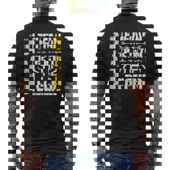 DAD The Man The Myth The Legend Vintage Proud Daddy Husband Men's Back Print T-Shirt | Mazezy