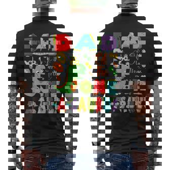 Dad Of The One-A-Saurus 1St Birthday Boy Dinosaur Men's T-shirt Back Print - Thegiftio