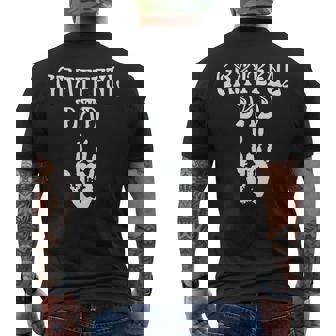 Dad Retro Distressed Grateful Dad Men's T-shirt Back Print - Thegiftio