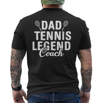 Dad Tennis Legend Coach Divertente Tennis Coach Papà T-shirt da uomo con stampa posteriore - Novitaregali
