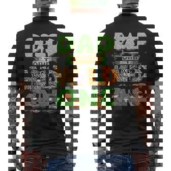 Dad Of The Wild One Birthday Family Matching Party Decor Men's T-shirt Back Print - Monsterry