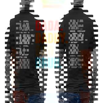 Dada Daddy Dad Bruh Retro Festa Del Papàintage Parent T-shirt da uomo con stampa posteriore - Novitaregali