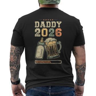 Daddy 2026 Annuncio Di Un Bambino Padre In Attesa T-shirt da uomo con stampa posteriore - Novitaregali