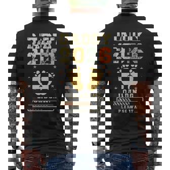 Daddy 2026 Loading Baby Announcement Expecting Dad To Be Men's T-shirt Back Print - Thegiftio