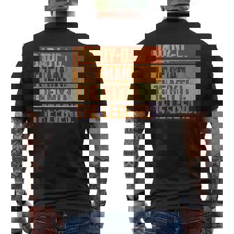 Daddy-O The Man The Myth The Legend Retro Father Men's T-shirt Back Print - Thegiftio