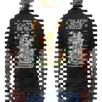 Daddy Of The Two Wild 2Nd Birthday Safari Animal Lover Men's T-shirt Back Print - Monsterry