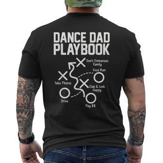 Dance Dad Comp Playbook Dancing Daddy Proud Dancer Dad Men's T-shirt Back Print - Thegiftio