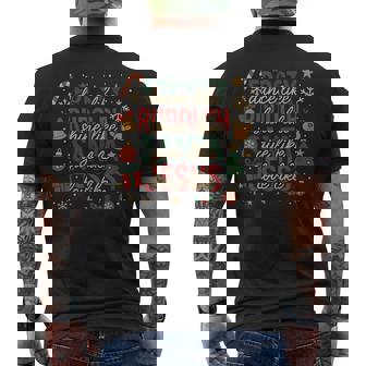 Dance Like Frosty Love Jesus Cute Christmas Men's Back Print T-Shirt | Mazezy