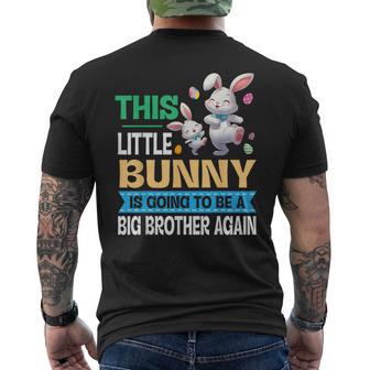 Dancing This Lil' Bunny Is Going To Be A Big Brother Again Men's T-shirt Back Print | Mazezy