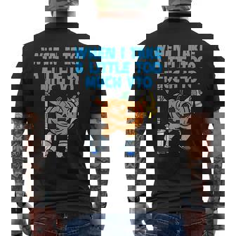 Dancing Pumpkin Swagazon Associate When I Take Too Much VTO Men's Back Print T-Shirt | Mazezy