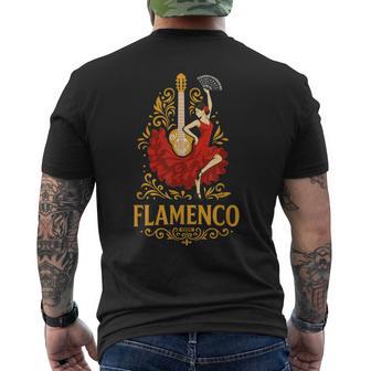 Danseuse Flamenco Et Guitare Espagne T-shirt imprimé au dos - Cadeauxyz