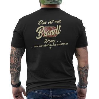 Das Ist Ein Brandt Ding Lustiges Familie Brandt T-Shirt mit Rückendruck - Geschenkecke