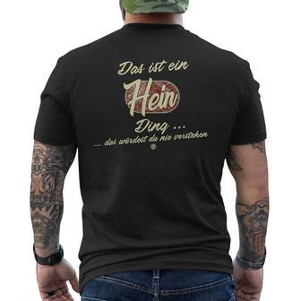 Das Ist Ein Hein Ding Lustiges Familie Hein T-Shirt mit Rückendruck - Geschenkecke