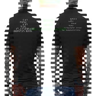 Death Taxes One Legged Marine Men's Back Print T-Shirt | Mazezy