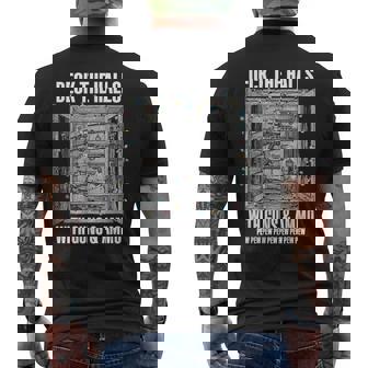 Deck The Halls With Guns & Ammo Men's Back Print T-Shirt | Mazezy