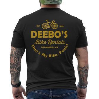 Deebo's Bike Rentals Vintage Retro Men's T-shirt Back Print - Thegiftio