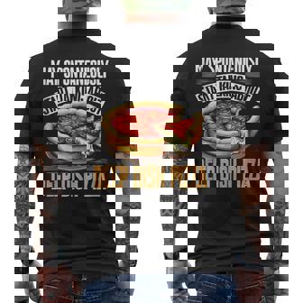 Deep Dish Pizza Style Chicago Pizza Pizzaiolo Tank Top Men's Back Print T-Shirt | Mazezy