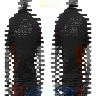 Deep House Cool Electronic Dance Music For Dj Men's Back Print T-Shirt | Mazezy