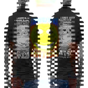 I Definitely Do Not Have A Bomb Brainrot Unhinged Meme Men's T-shirt Back Print - Monsterry