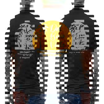 Del Boca Vista Apparel -Adults Retirement Community Vacation Black Small Short Sleeve Men's T-shirt Back Print - Thegiftio