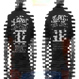 Delaware Surf Fishing 302 Area Code Clay Creek Men's Back Print T-Shirt | Mazezy