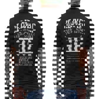 Delaware Surf Fishing 302 Area Code Fenwick Island Men's Back Print T-Shirt | Mazezy