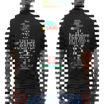 Delivery Driver Elf Job Title Christmas Matching Men's Back Print T-Shirt | Mazezy