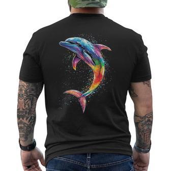 Delphin Taucher Delphine Ozeanüße Delfine Delfin T-Shirt mit Rückendruck - Geschenkecke