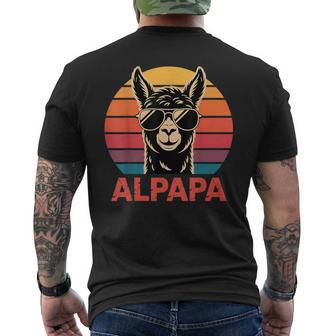 Alpapa Per La Festa Del Papà Divertente Alpaca T-shirt da uomo con stampa posteriore - Novitaregali