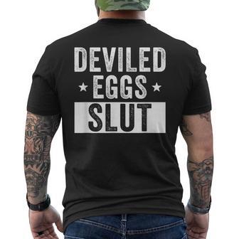 Deviled Eggs Slut Deviled Eggs Lover Deviled Eggs Men's T-shirt Back Print - Thegiftio UK