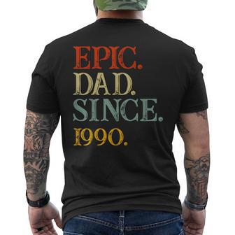 Día Del Padre Epic Dad Desde 1990 Nietos Papá Abuelo Grande Camiseta Hombre Estampado Espalda - Regaloses