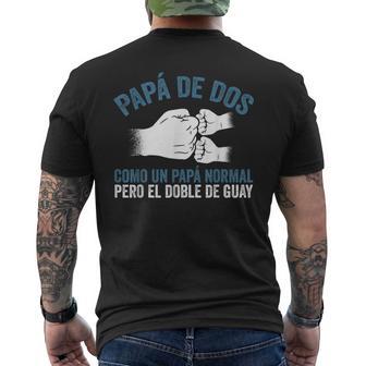 Día Del Padre Un Papá Normal Pero El Doble De Guay Camiseta Hombre Estampado Espalda - Regaloses