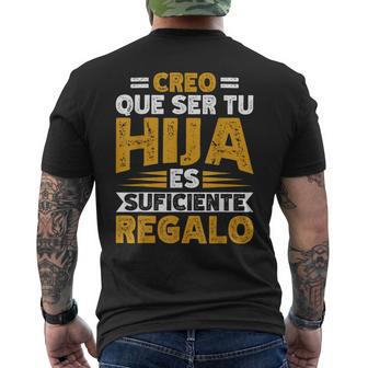 Día Del Padreer Tu Hija Esuficiente Regalo Papá Camiseta Hombre Estampado Espalda - Regaloses