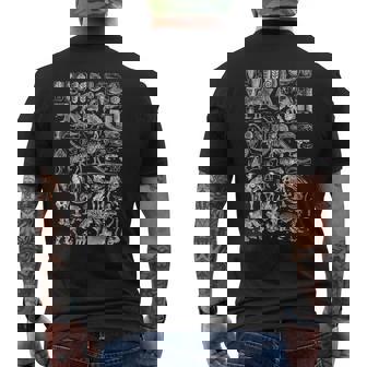 Dinosaur Fossils T-Rex Paleontology Science Archeology Men's T-shirt Back Print - Thegiftio