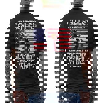 Dios Bendiga Al Presidente Trump 2024 Apoye Las Elecciones De Trump 2024 Camiseta Hombre Estampado Espalda - Regaloses