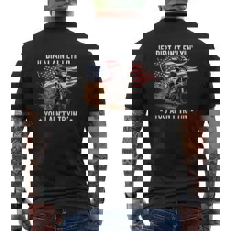 If Dirt Ain't Flyin You Ain't Tryin' USA Dirtbike Motocross Men's Back Print T-Shirt | Mazezy