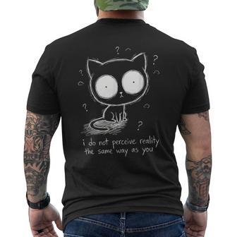 Disegno Divertente Del Gatto Nero Dellocarabocchio Dichizzo Dicarabocchio Del Gatto T-shirt da uomo con stampa posteriore - Novitaregali