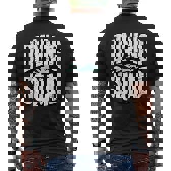 Dive Team Diving Squad Tank Top Men's Back Print T-Shirt | Mazezy