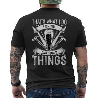 Divertente Falegname Costruttore T-shirt da uomo con stampa posteriore - Novitaregali