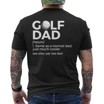 Divertente Golf Dad Definizione Golf Per Golfers Par Dad T-shirt da uomo con stampa posteriore - Novitaregali